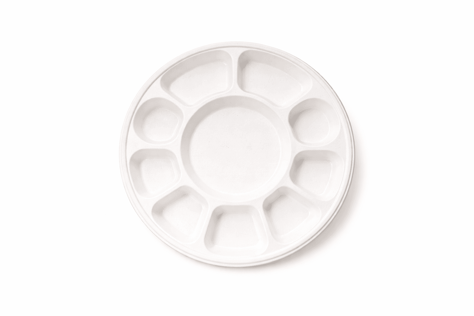Compostable bagasse plate with compartments.png